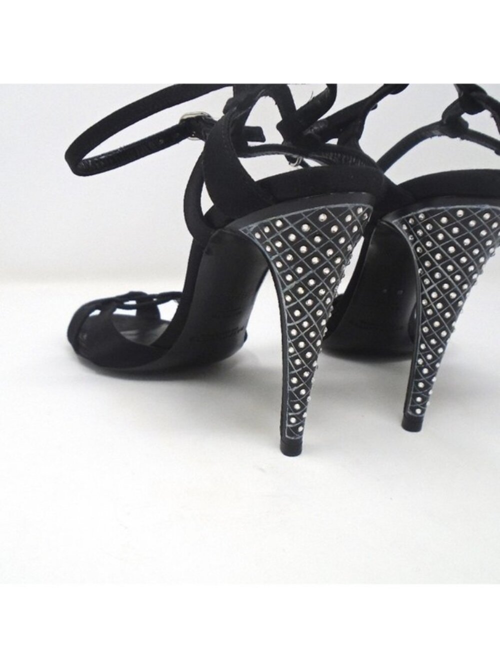 RALPH LAUREN PURPLE LABEL STRAPPY SWAROVSKI HEELS
